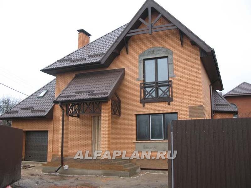 Строительство дома по проекту 55A - фото №1