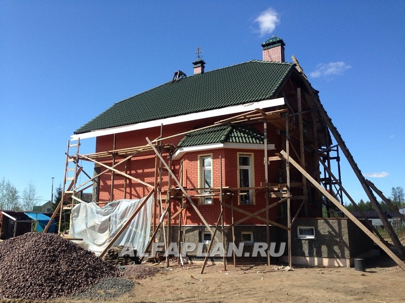 Строительство дома по проекту 70B - фото №3