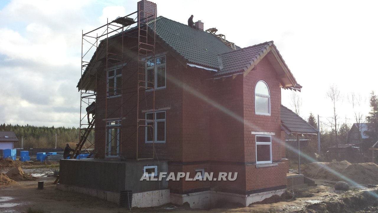 Строительство дома по проекту 70B - фото №6