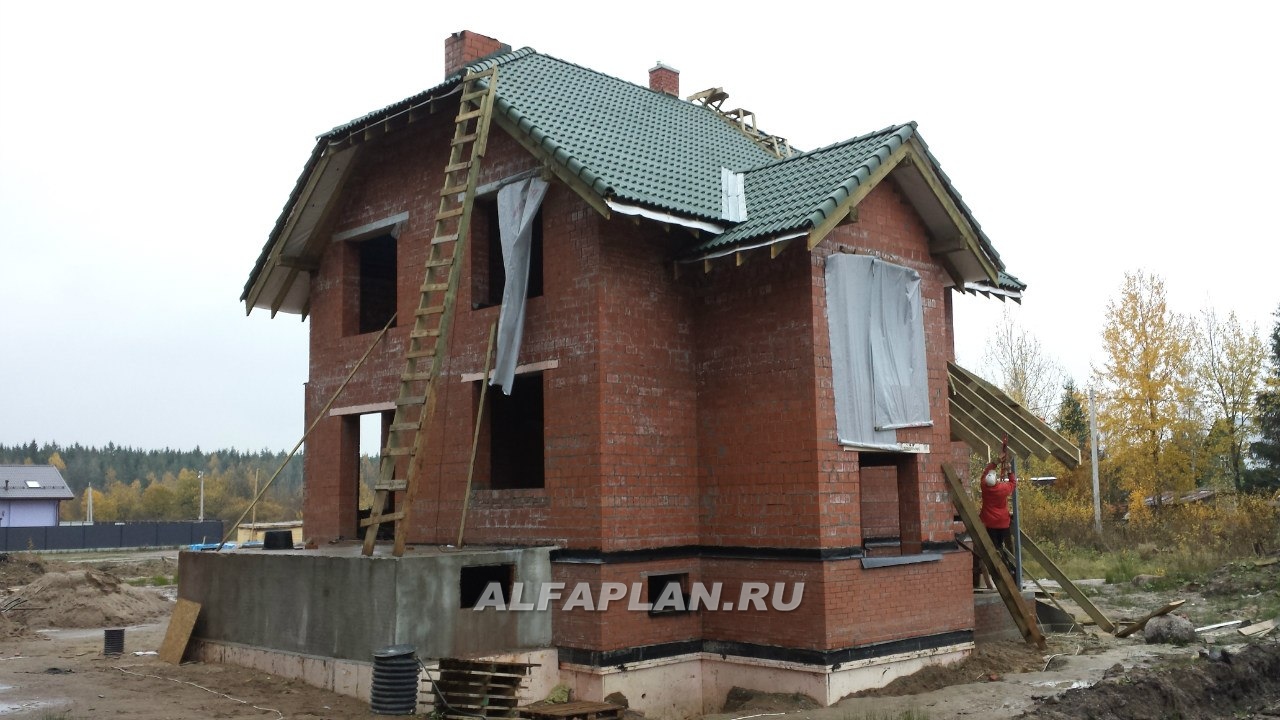 Строительство дома по проекту 70B - фото №8