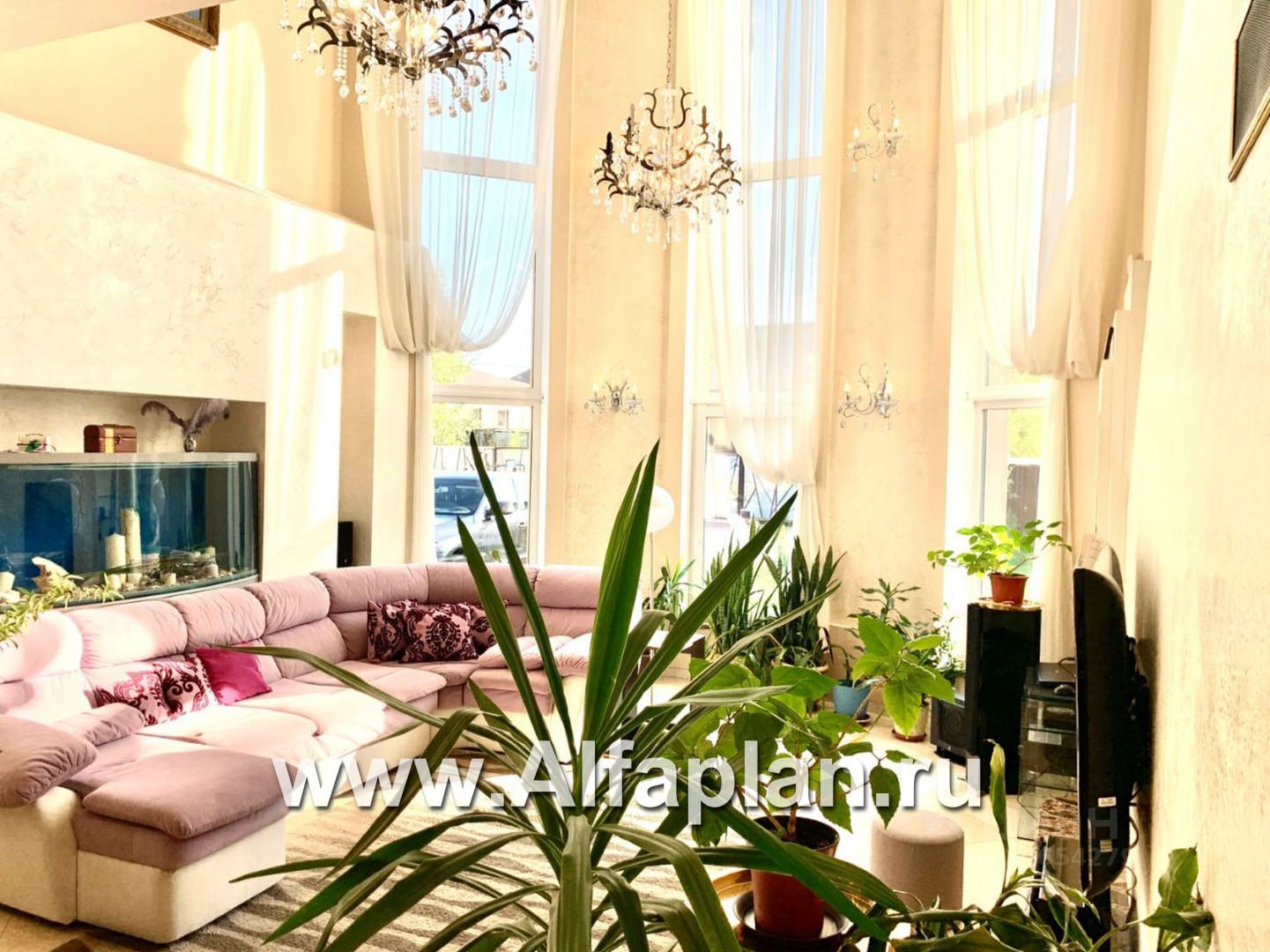 «Белта» - проект двухэтажного дома из газобетона, планировка со вторым светом в гостиной, с эркером и террасой - дизайн дома №6