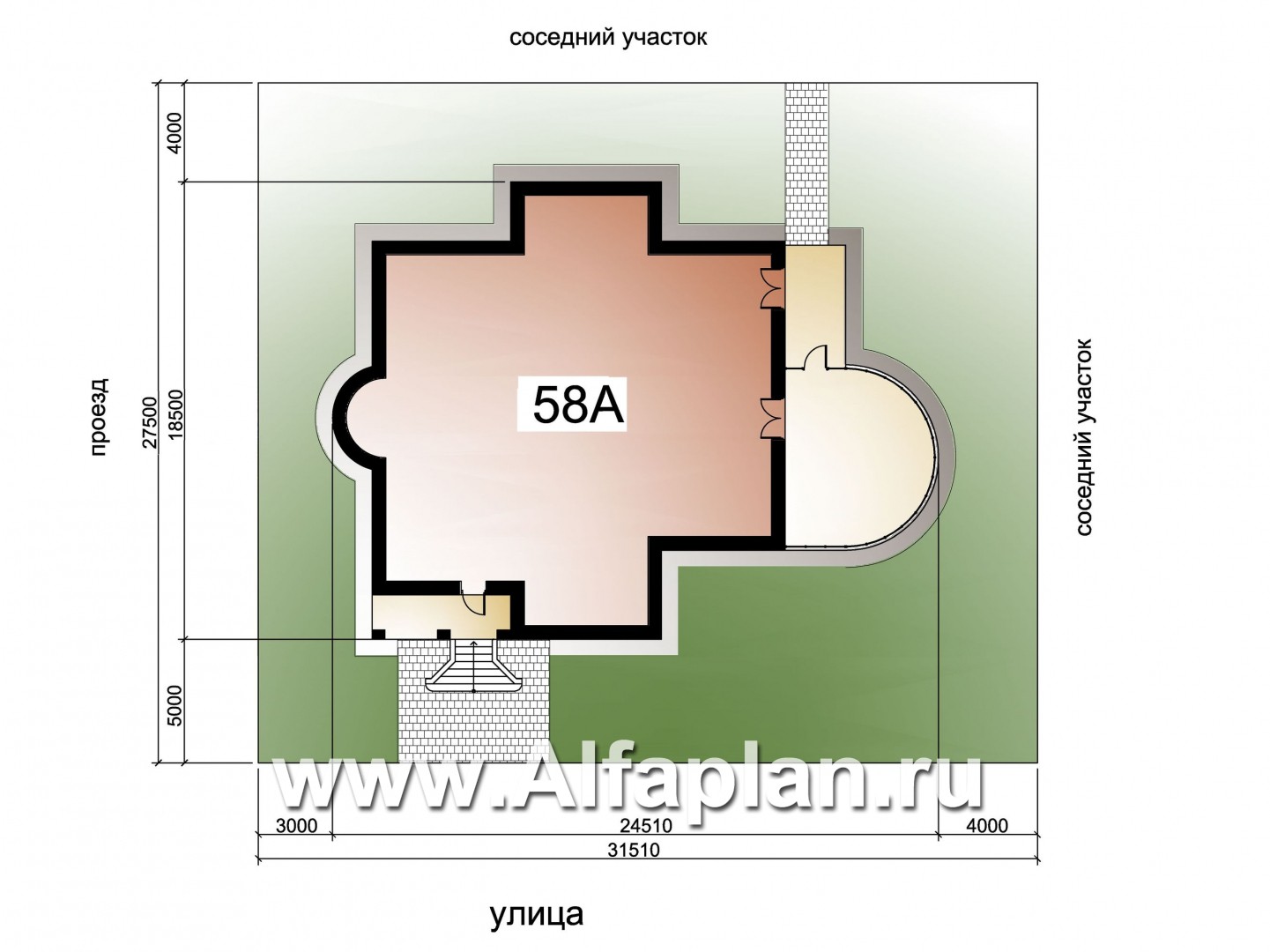 «ИДЕНТИФИКАЦИЯ» - проект роскошной современной усадьбы, планировка со вторым светом, с бассейном и сауной, с зимним садом - дизайн дома №2